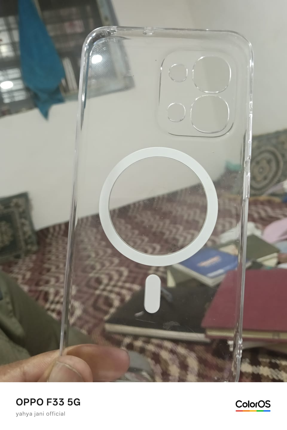 Customer photo review of Oppo F33 - Anti Yellow MagSafe Clear Case