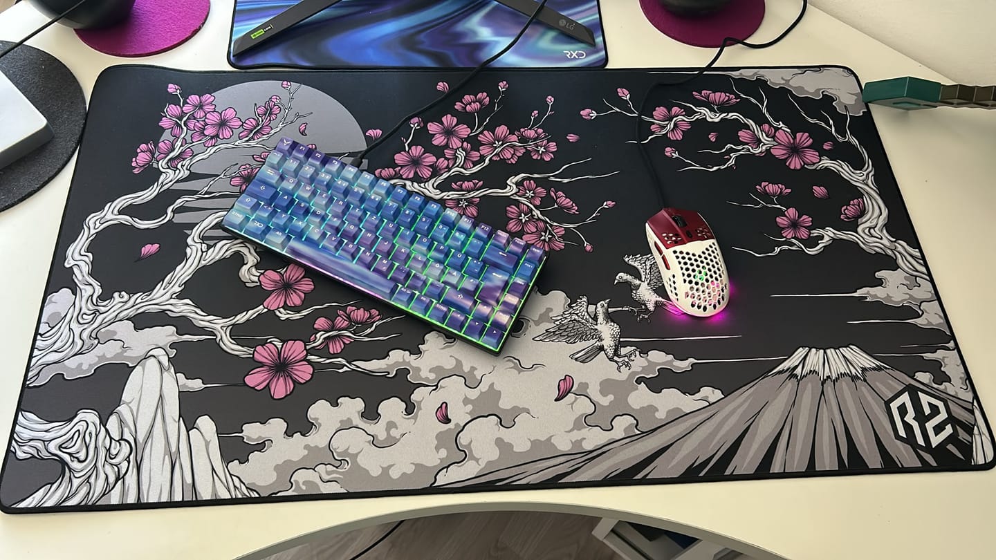 Customer photo review of RZ Mousepad Sakura Black