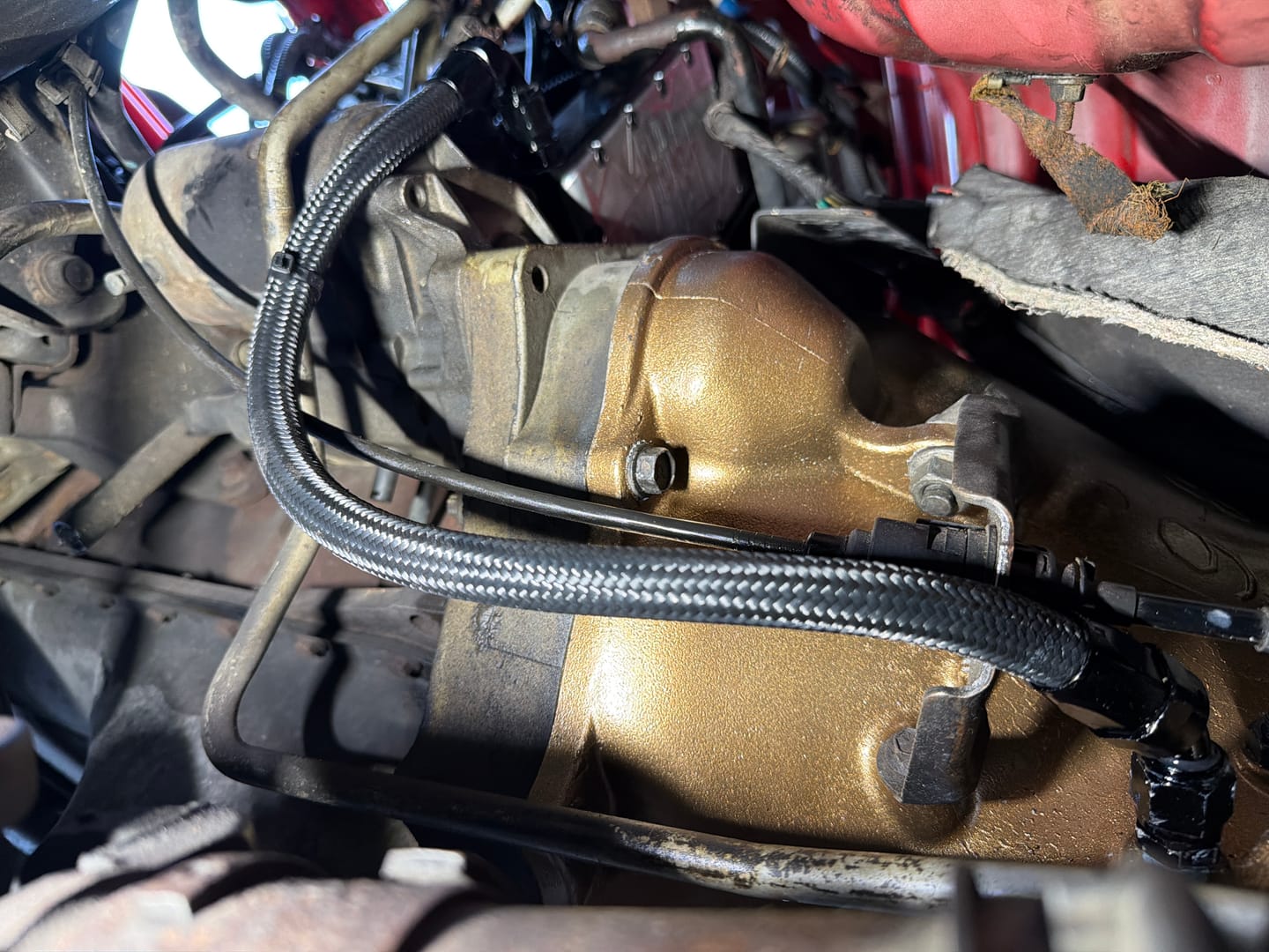 Customer photo review of FSD 2003-2007 Dodge Cummins Replacement Transmission Line #1