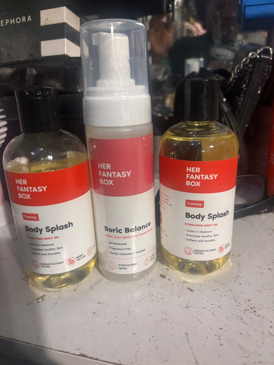 Customer photo review of Boric Balance - Sensitive Boric Acid Foam pH Wash - Natural Ingredients