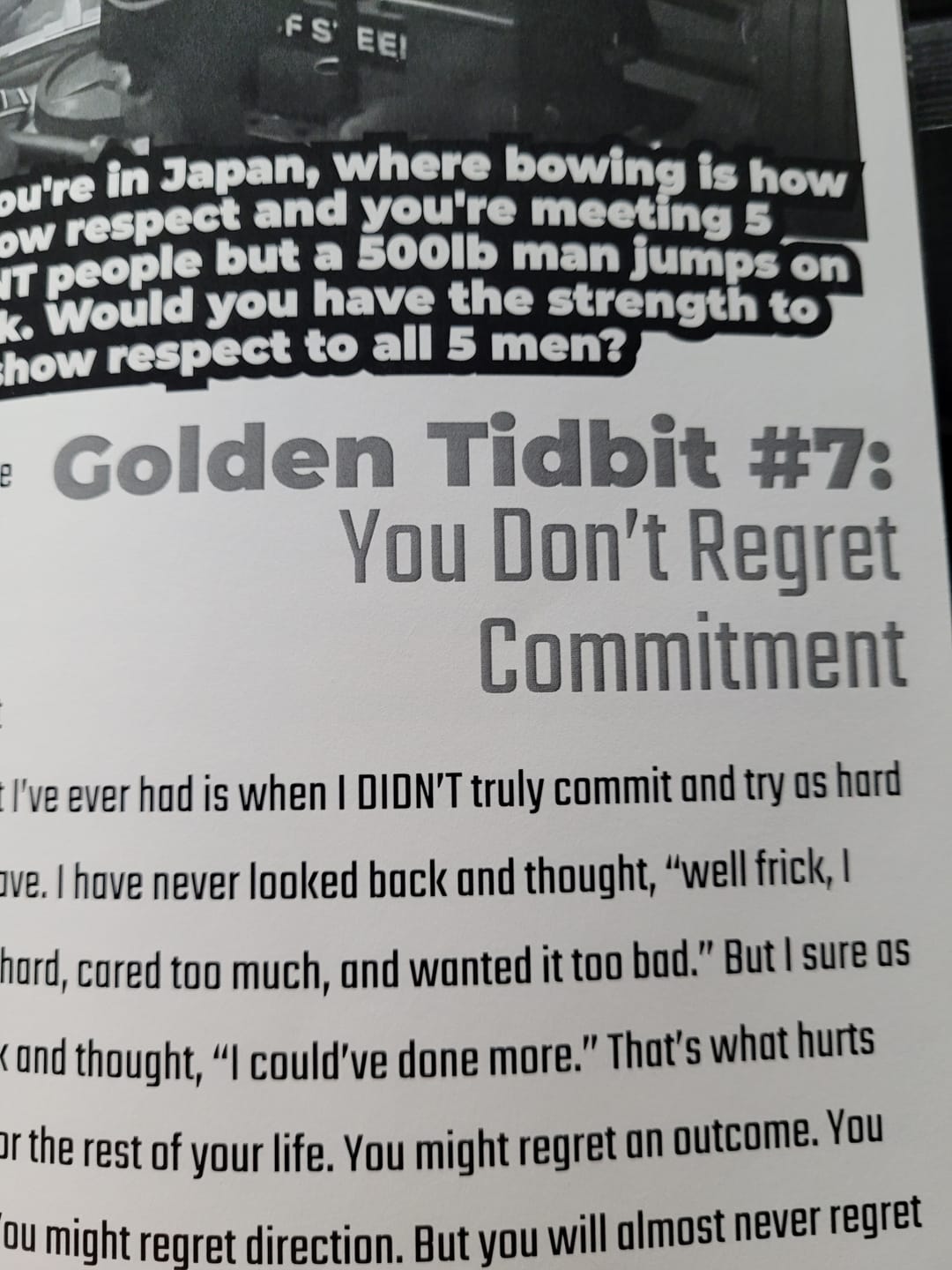 Customer photo review of Mindset Manual