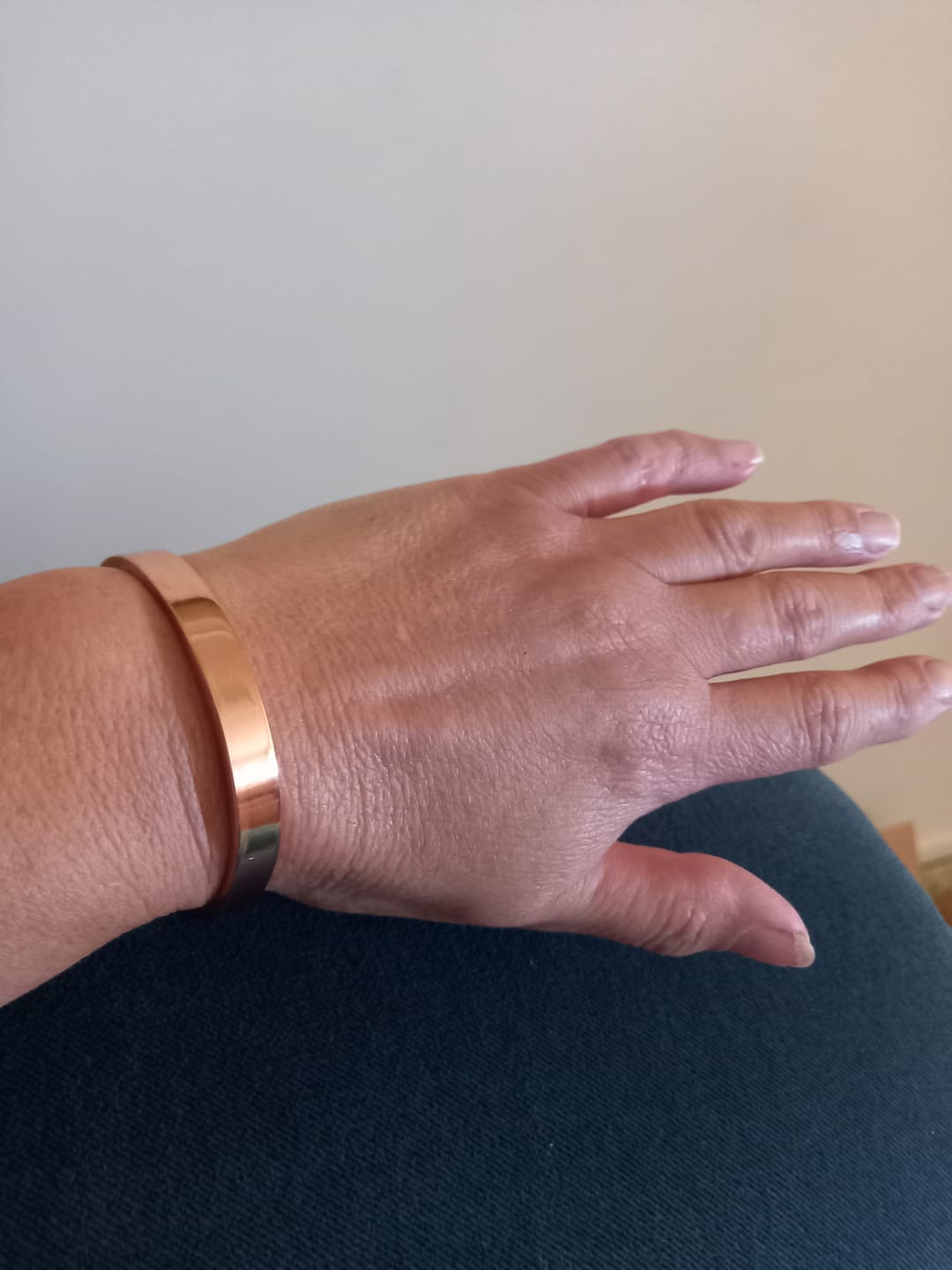 Customer photo review of Pure Copper Bracelet - Smooth Copper Bracelet - Copper Culture