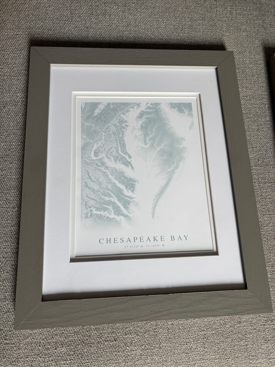 Customer photo review of Chesapeake Bay Map Print
