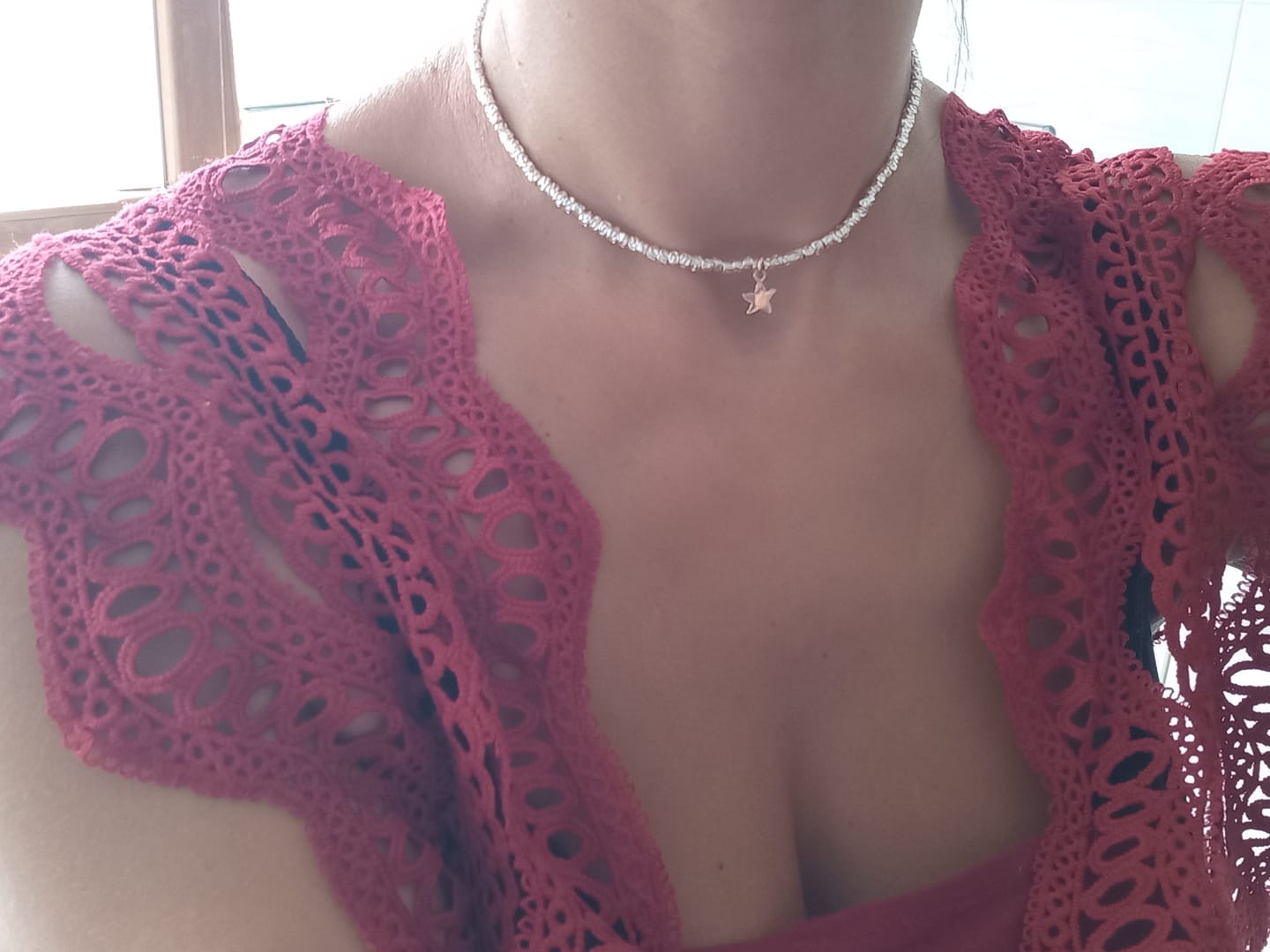 Customer photo review of CREA LA TUA COLLANA GRANELLI - charms rosa