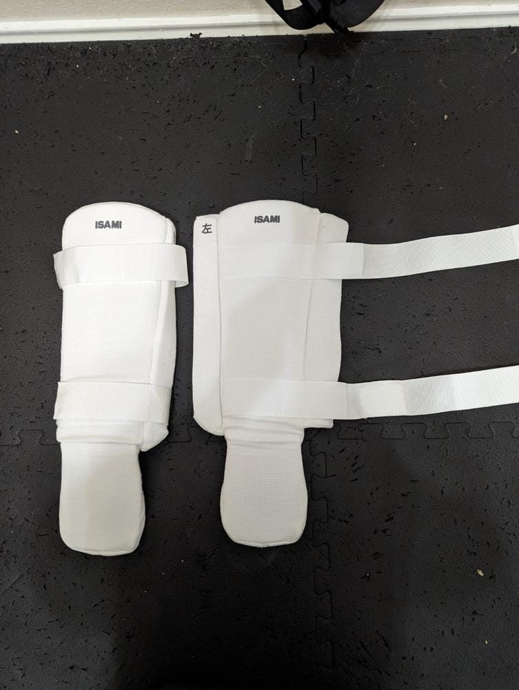 Customer photo review of Wide Shin Guards