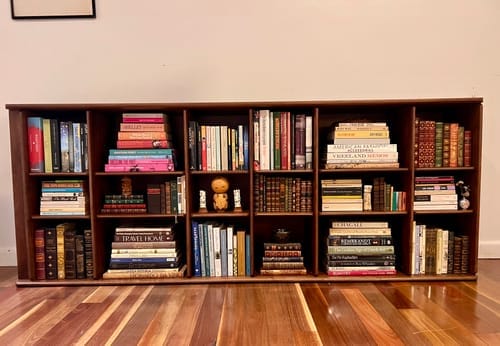 Customer photo review of Soho Walnut Bookcase Combination | Modular Design