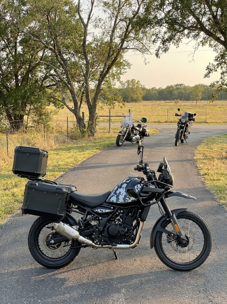 Customer photo review of 38L - Apex XL Royal Enfield Himalayan 450 Aluminum Top Case Black