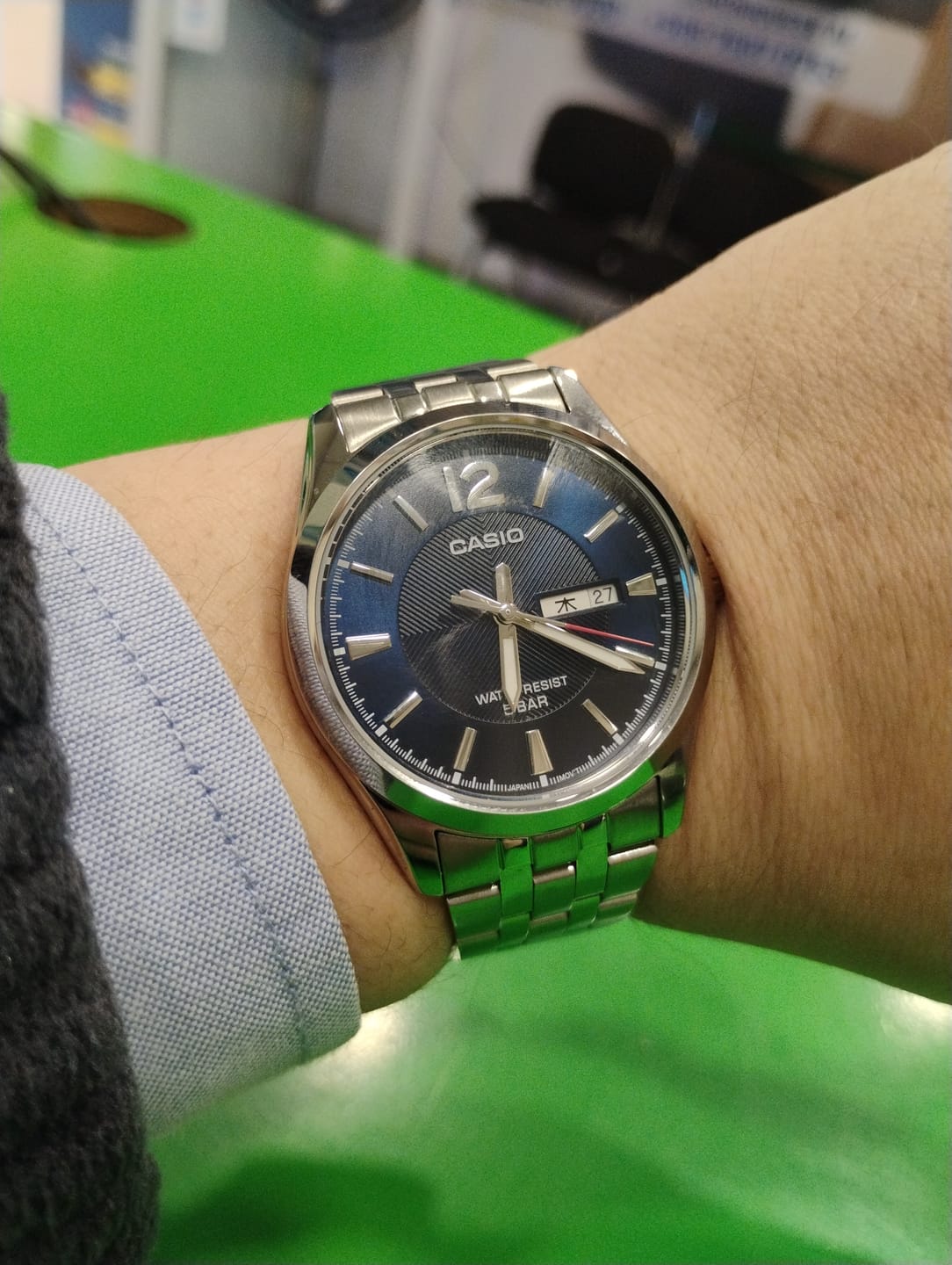 Customer photo review of Reloj Casio Análogo MTP-1335DJ-2AJF Kanji Azul 38mm JDm