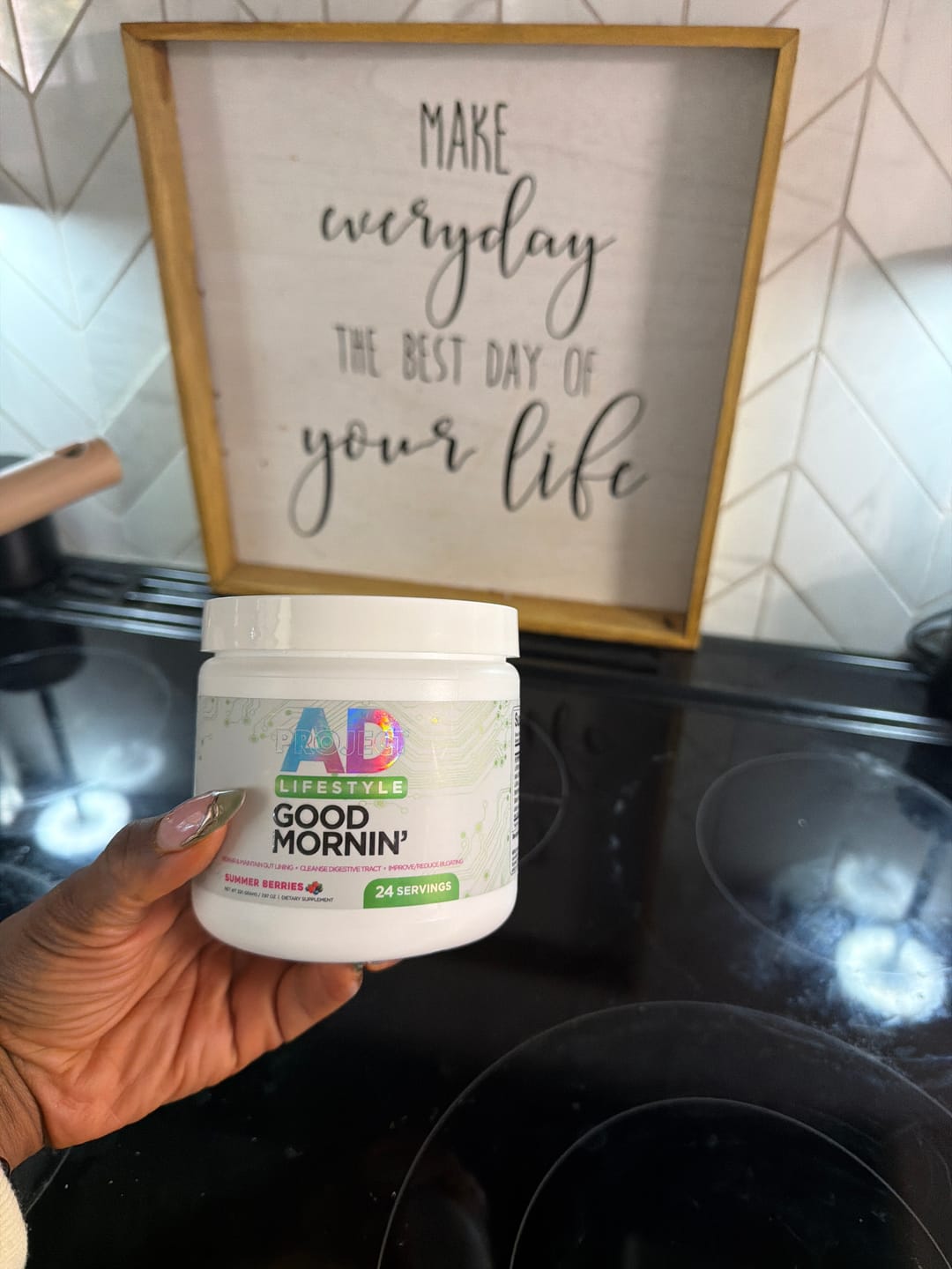 Customer photo review of Good Mornin | Detox and Gut Performance Drink