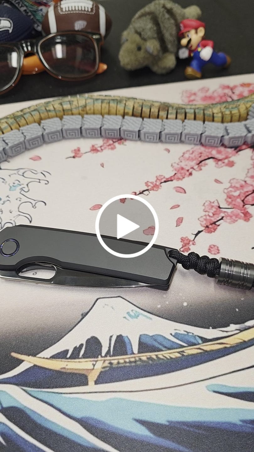 Customer video review of (PRE-ORDER FOR JUNE 2026) Vanguard Knives Breaker Integral Knife Titanium Frame Lock Timascus Vanax 3.52"
