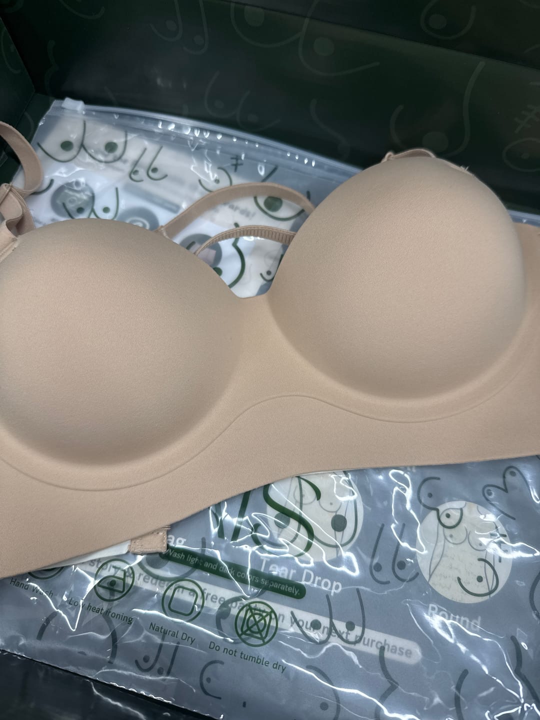 Customer photo review of Daily Softie Boost Multi-Way Push Up Bra In Warm Skin - Size 32AB-38AB