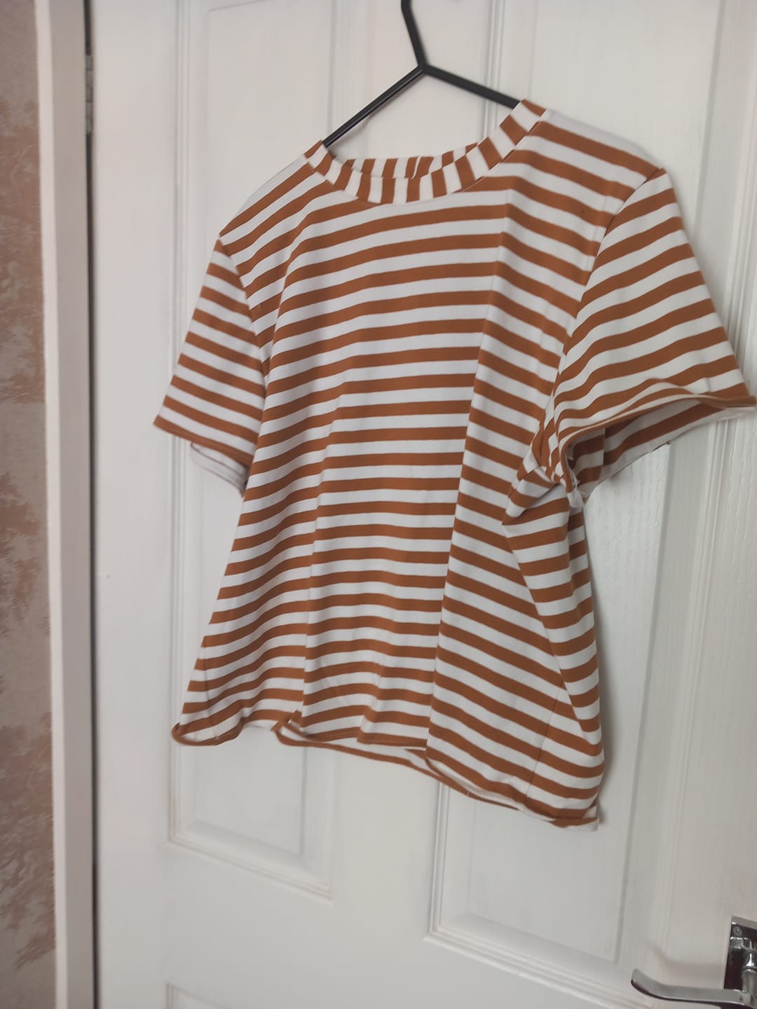 Customer photo review of Classic Striped Cotton Jersey Fabric