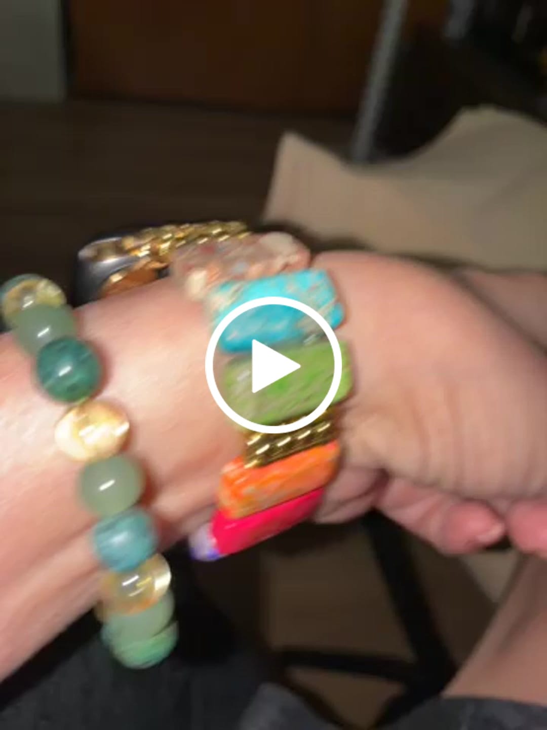Customer video review of Chic Chakra Stretch Apple Watch Strap