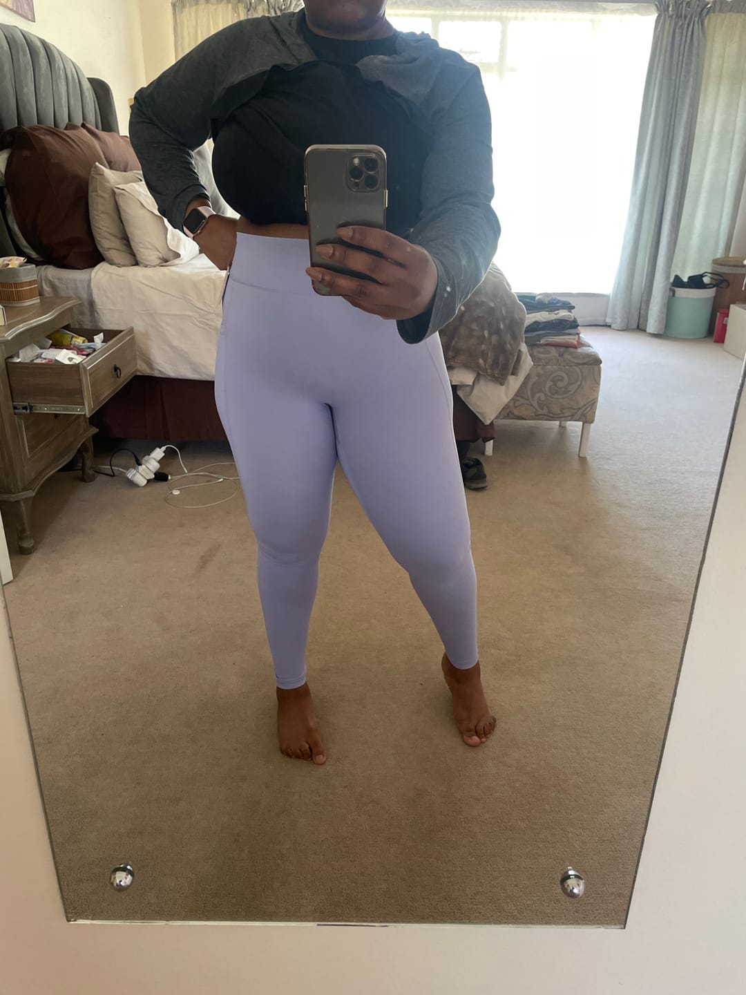 Customer photo review of High Waist Pocket Leggings