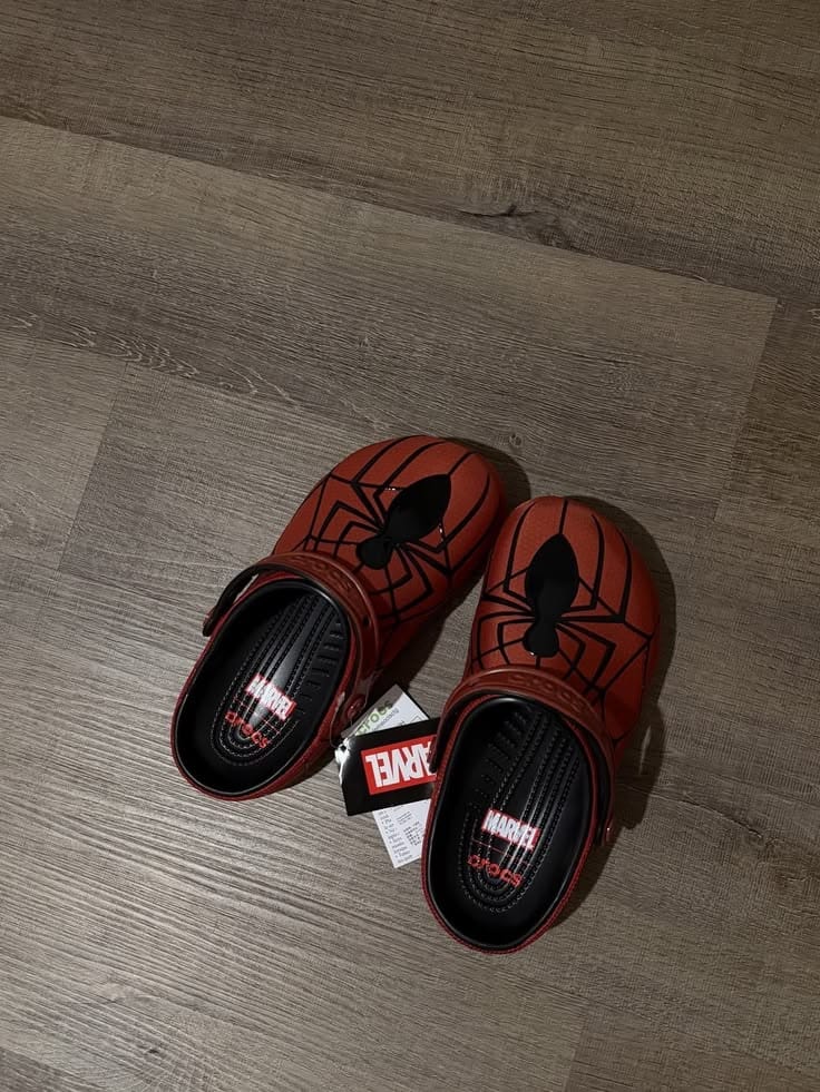 Customer photo review of Spider-Man Clog