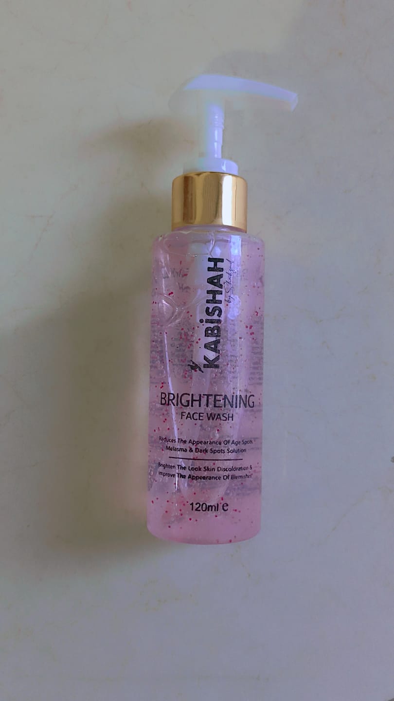 Customer photo review of LuminaBright Whitening Face Wash