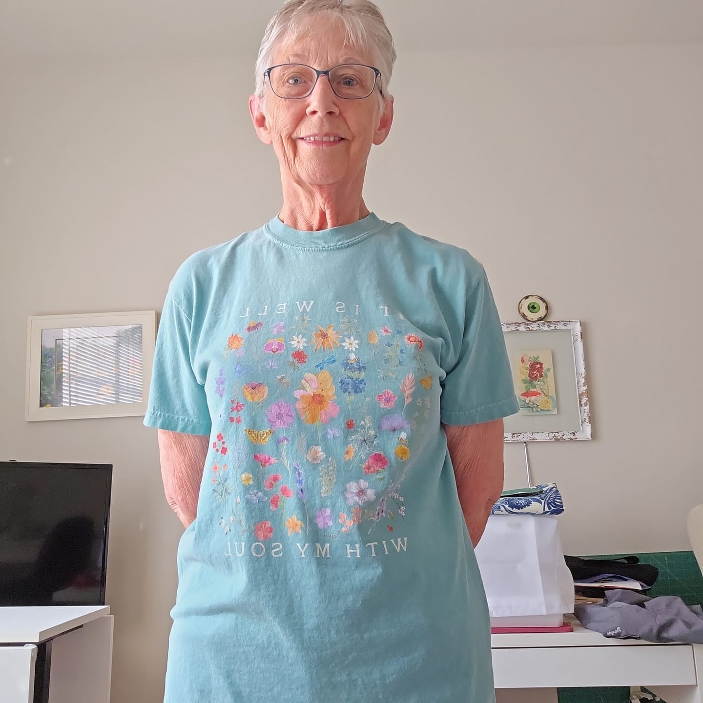 Customer photo review of It is Well T-Shirt