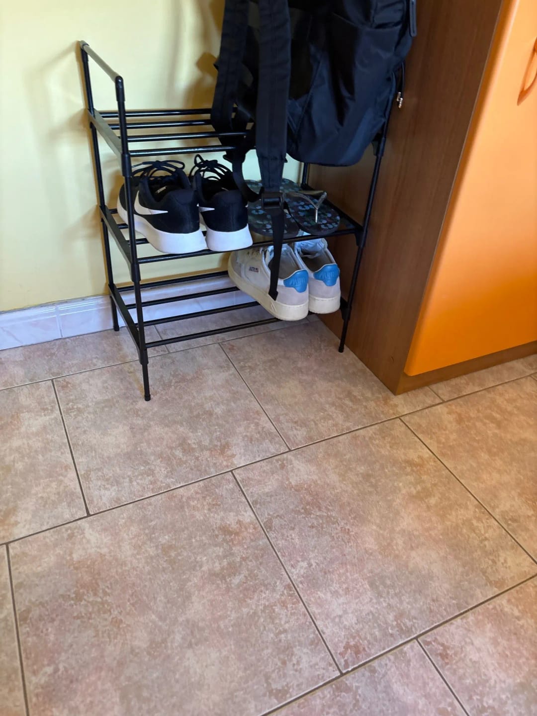 Customer photo review of Two-to-Four-Tier Shoe Rack with Elevated Storage Shelves