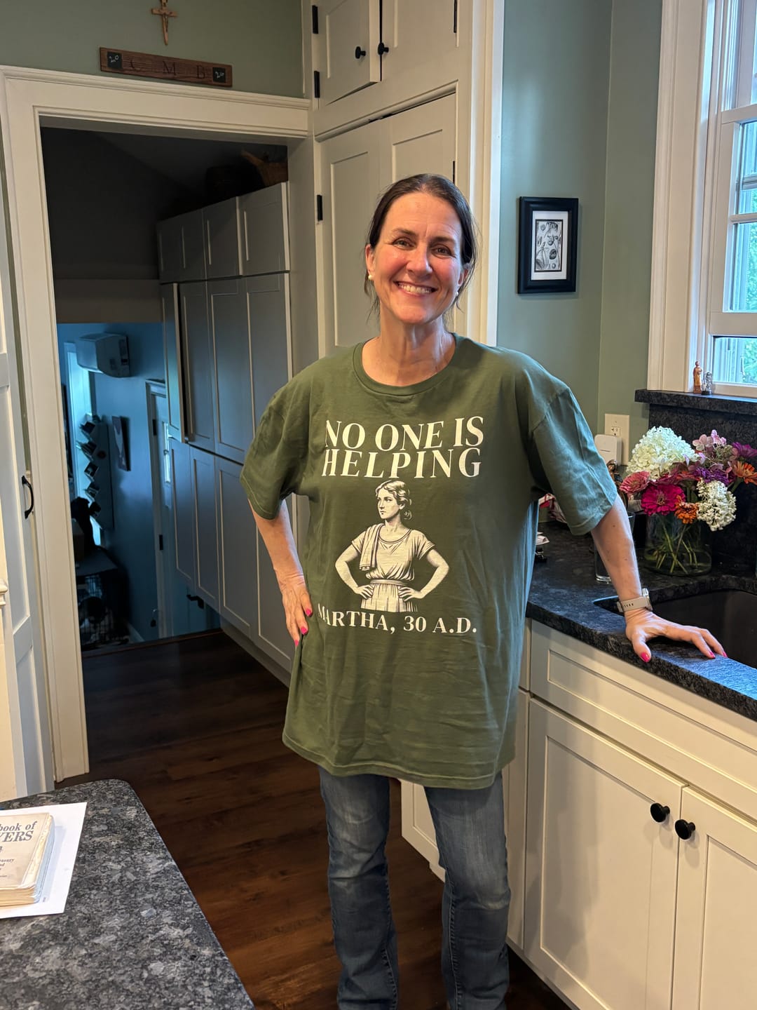 Customer photo review of Martha, Martha T-Shirt