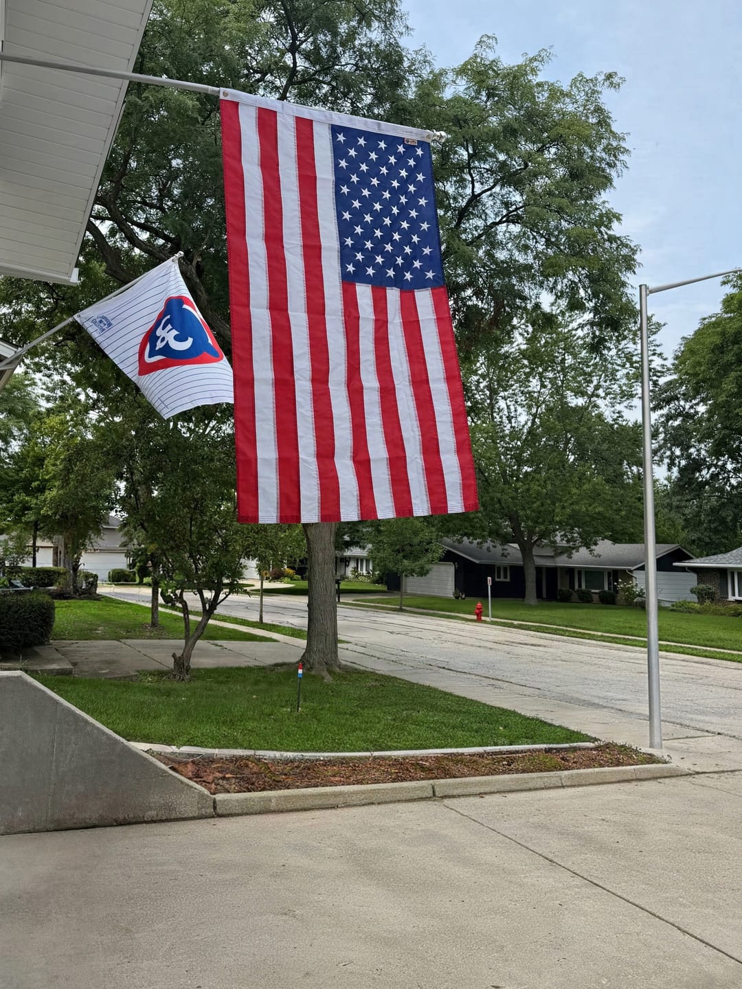 Customer photo review of Heavy Duty American Nylon Flag - Made In USA