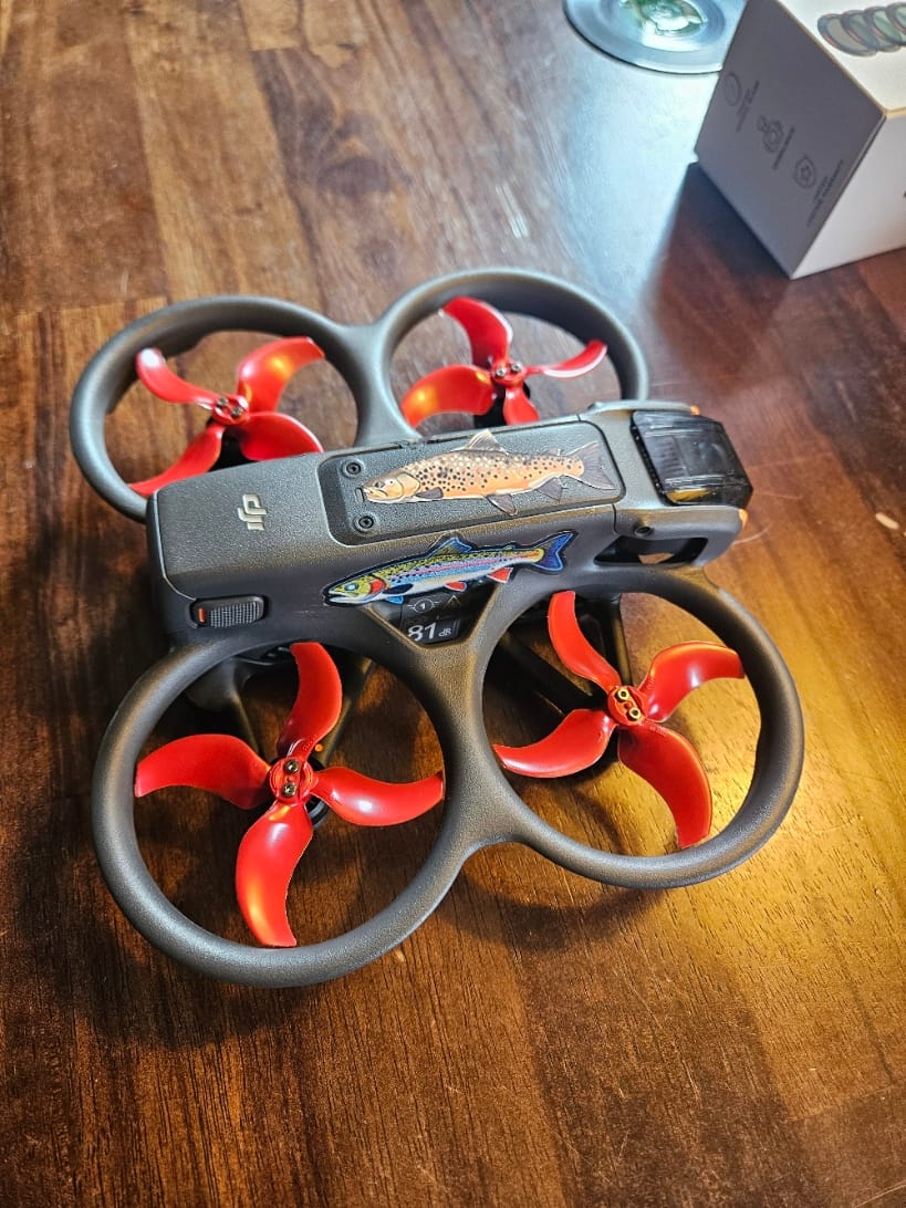 Customer photo review of DJI Avata 2 STEALTH Upgrade Propellers - x4 Red
