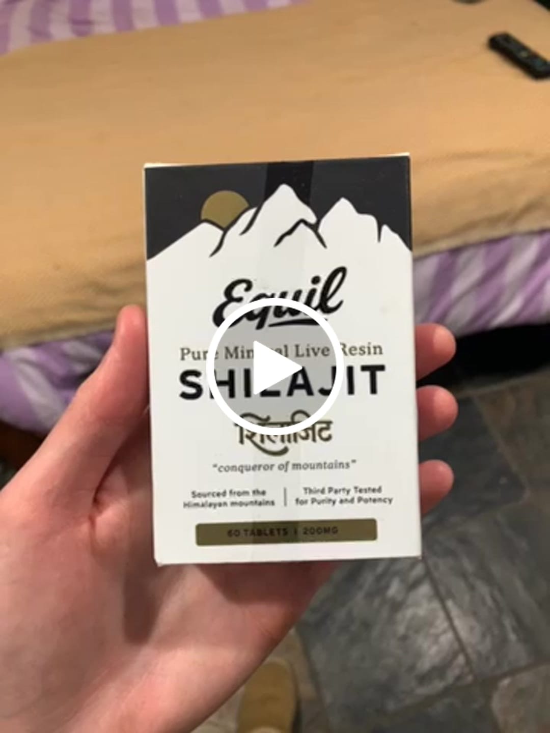 Customer video review of Pure Mineral Shilajit Tablets
