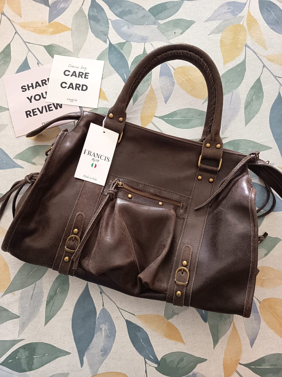 Customer photo review of It girl bag espresso martini
