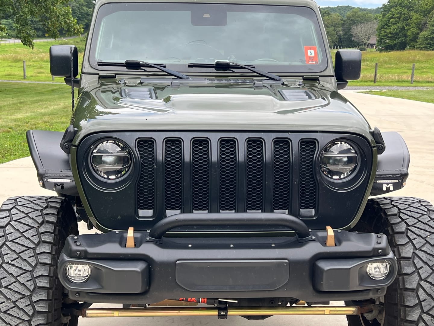 Customer photo review of Blackout Insert Covers fits JL/JT 24+ Grille * Silver Delete