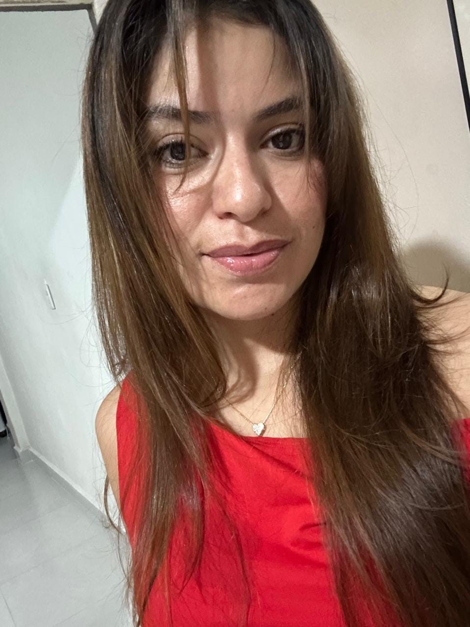 Customer photo review of Collar Con Corazon Zirconias