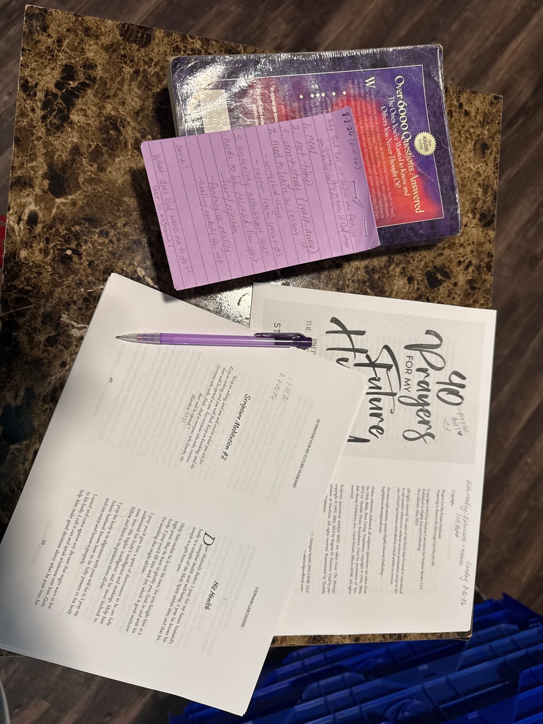 Customer photo review of 40 Prayers for My Future Husband - Ebook