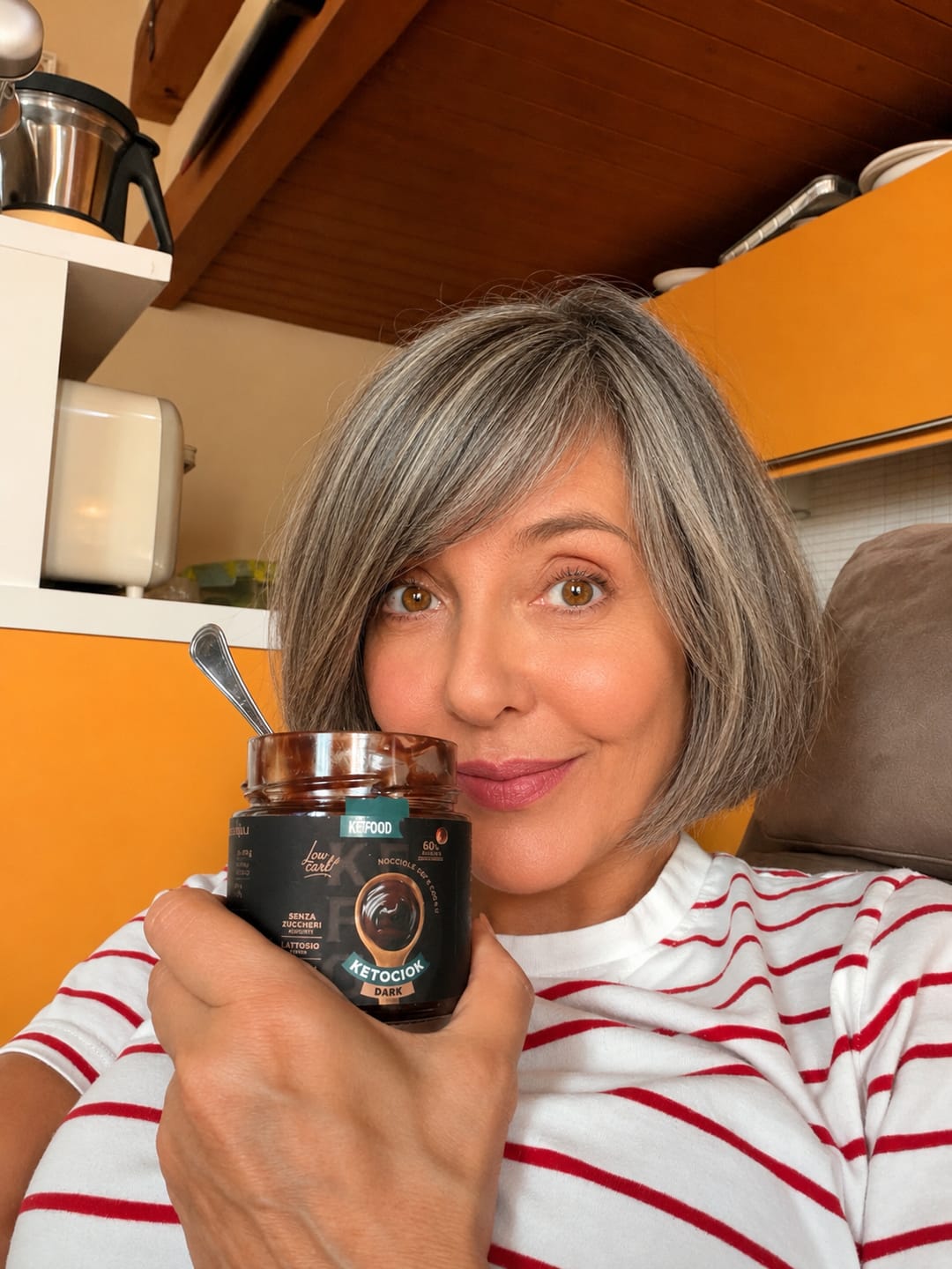 Customer photo review of KETOCIOK DARK 250G CREMA SPALMABILE NOCCIOLE IGP SENZA DOLCIFICANTI