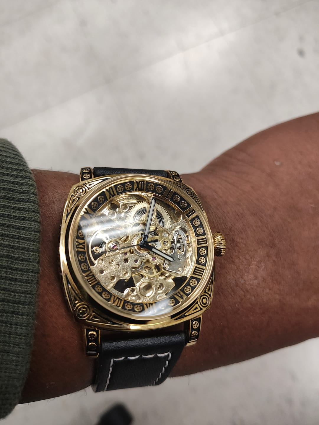 Customer photo review of Cosmic Sheen Men's Watch