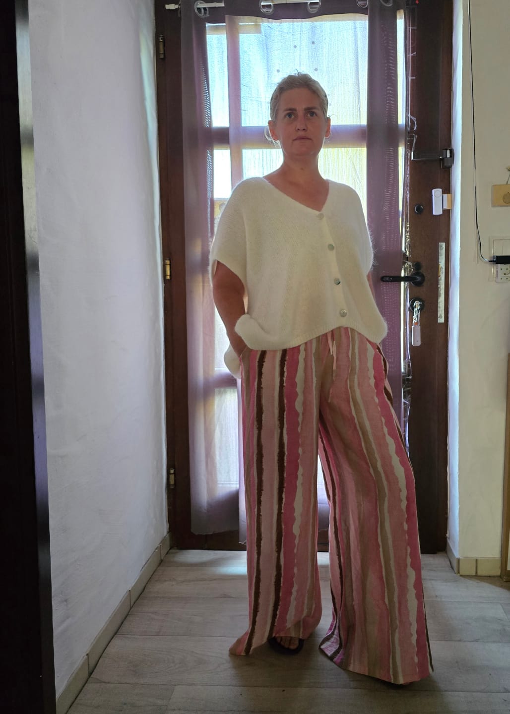 Customer photo review of "Milano Stripes" weiche Hose aus Viscose - rosa/pink