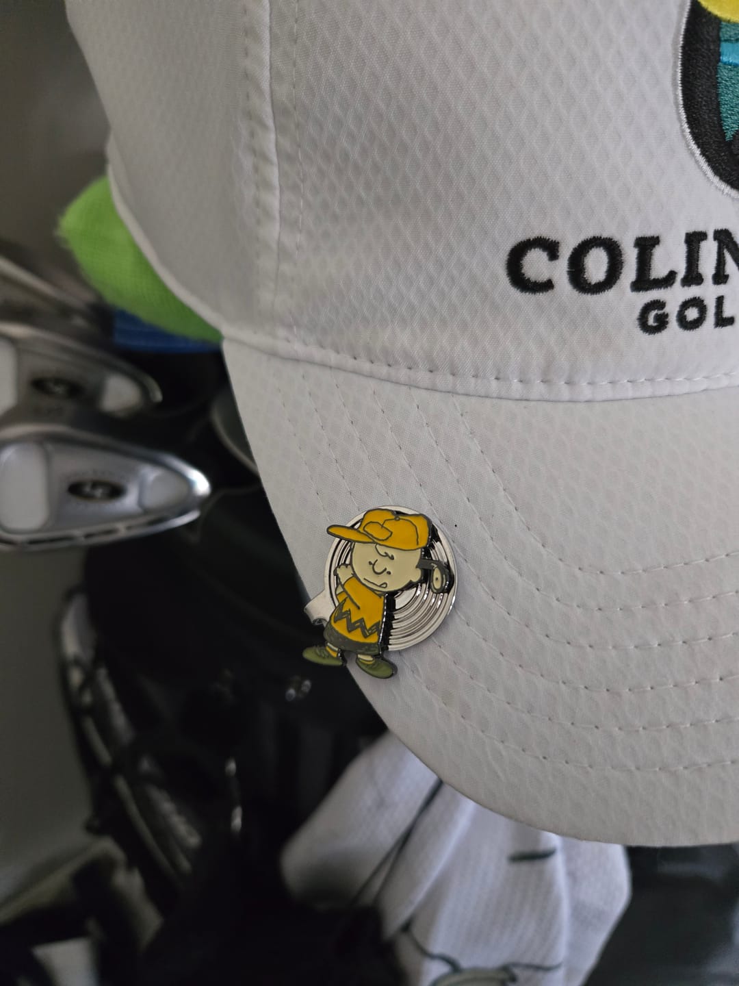Customer photo review of Peanuts Charlie Brown Swing Ball Marker