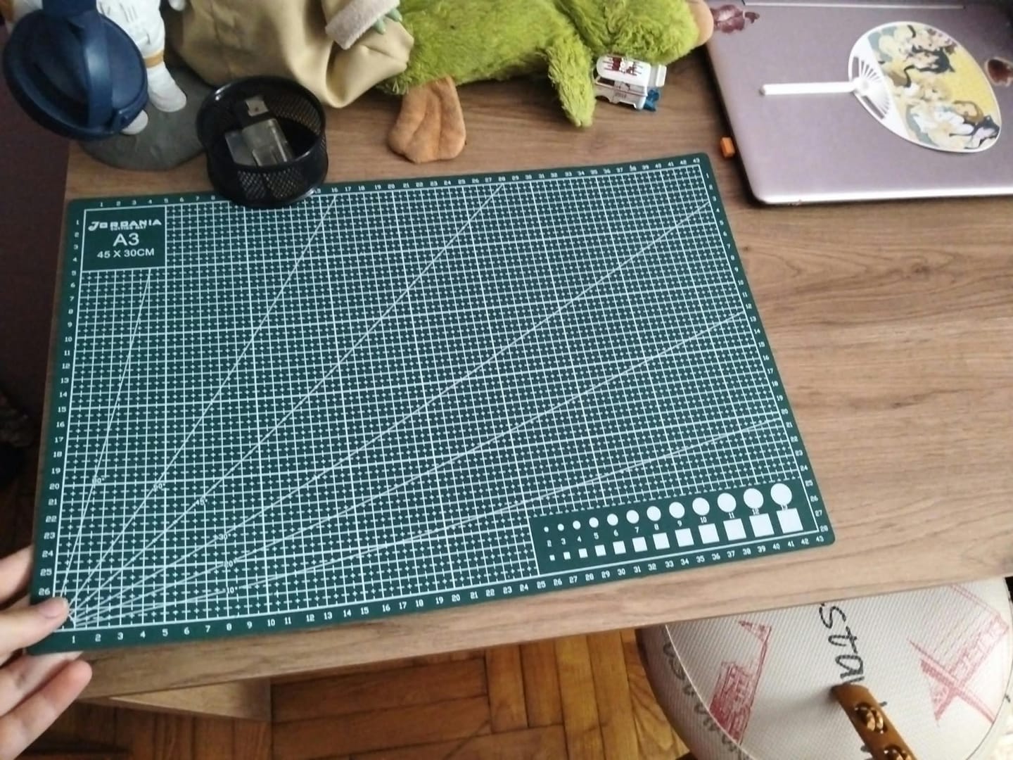Customer photo review of Rani HA125 Kitaplıklı Raflı Çalışma Ofis Bilgisayar Masası Antrasit - Sepet Ceviz
