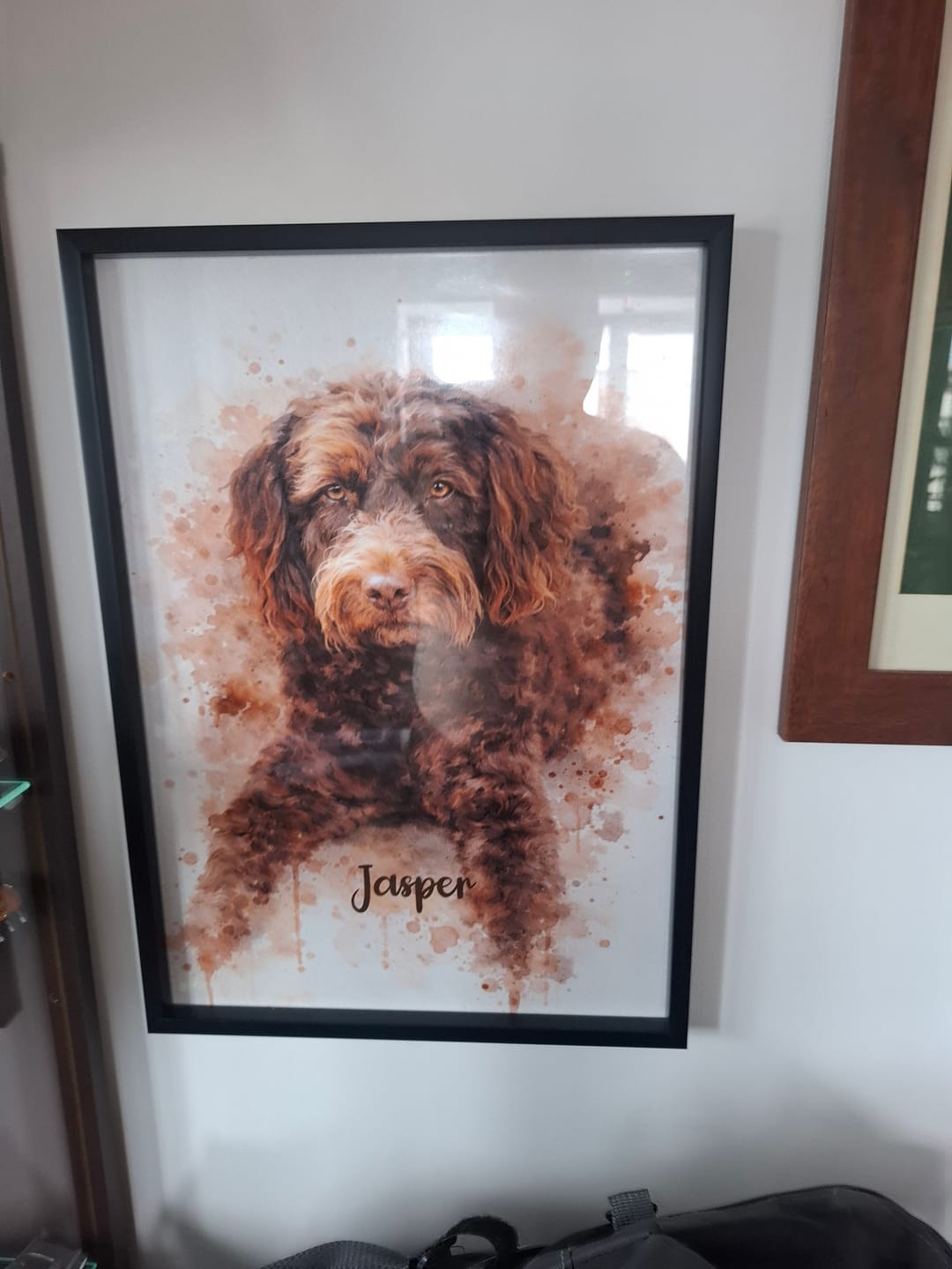 Customer photo review of Watercolour Realistic Portrait - Personalised Poster
