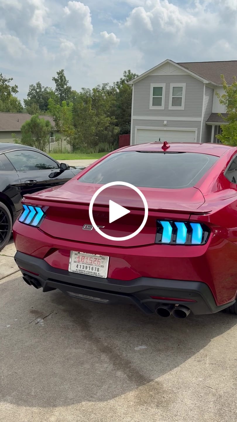 Customer video review of 2024-2026 Mustang S650 Euro Style RGB Taillights