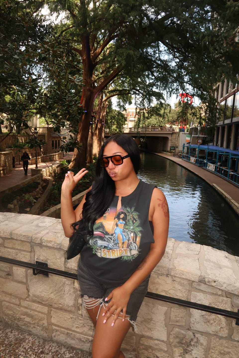 Customer photo review of HONOLULU HOTTIE CUT-OFF TEE