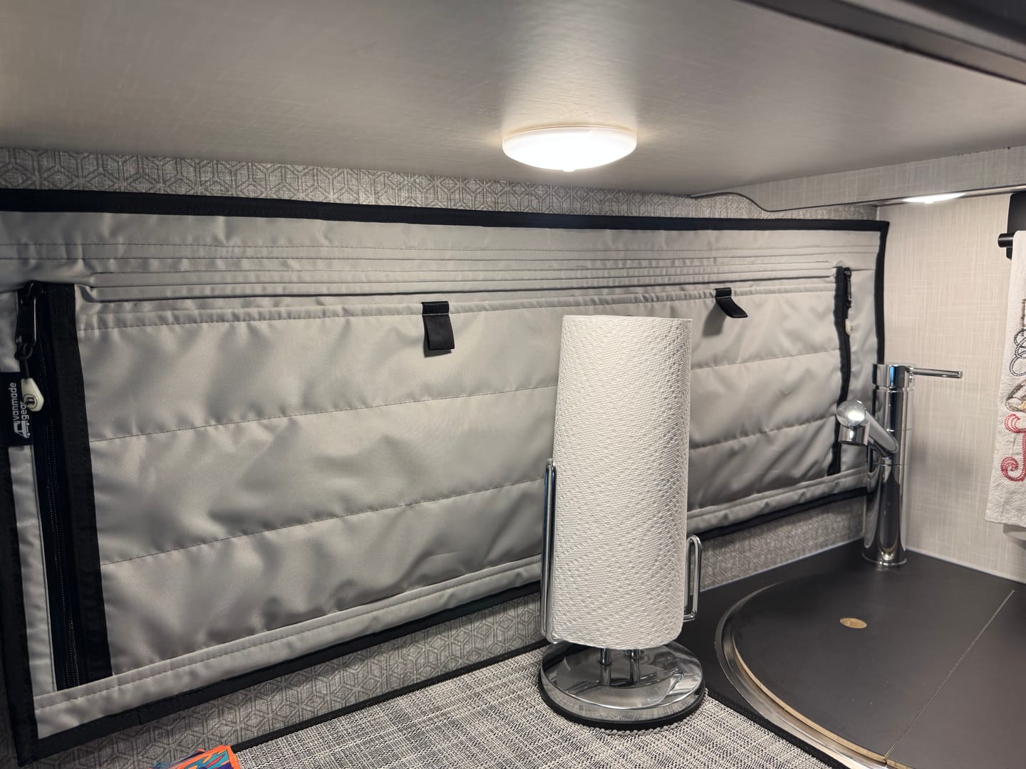Customer photo review of Sprinter Ekko - FitRV Kitchen Shade