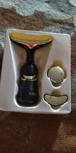 Customer photo review of 3-in-1 V-Line Facial Massager - Anti-Aging Lifting Device