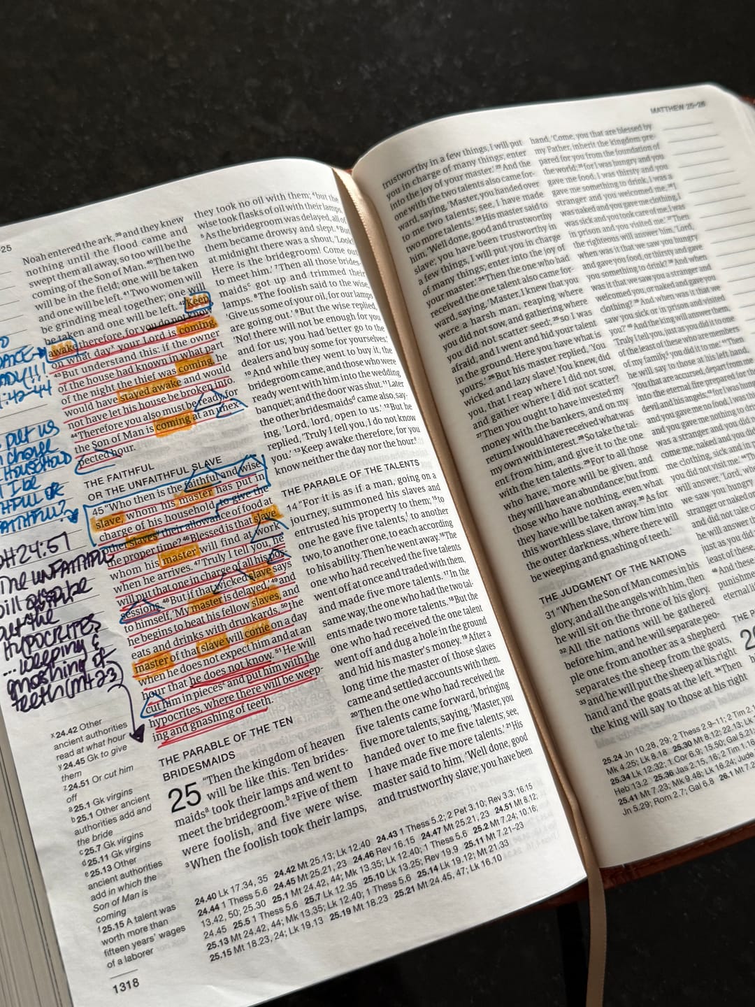 Customer photo review of Catholic Compact Journaling Bible
