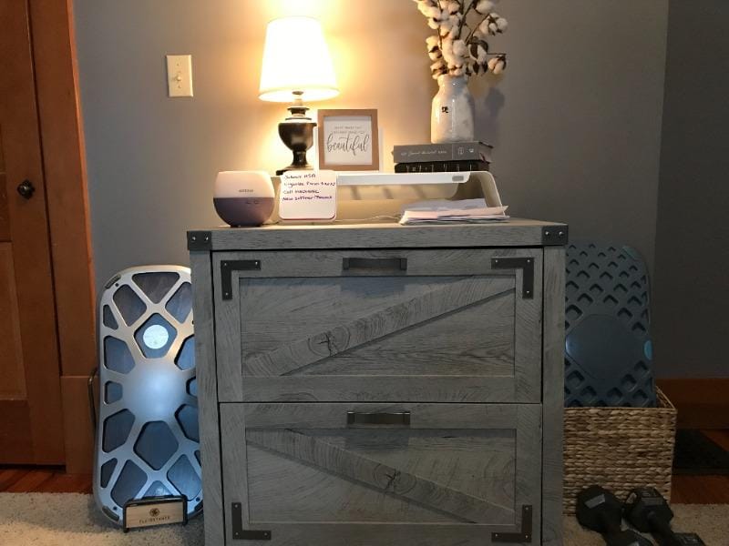 Customer photo review of Raise® Monitor Stand - USA-Made, Lifetime Warranty, Eco-Friendly Desk Shelf