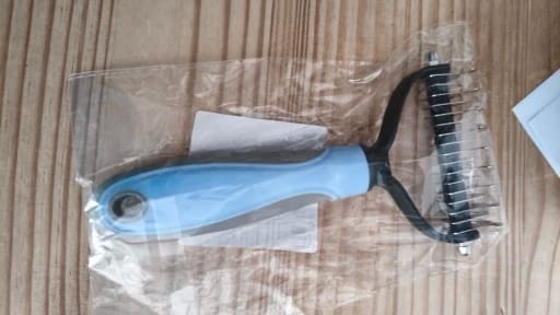 Customer photo review of Pet Deshedding & Grooming Brush
