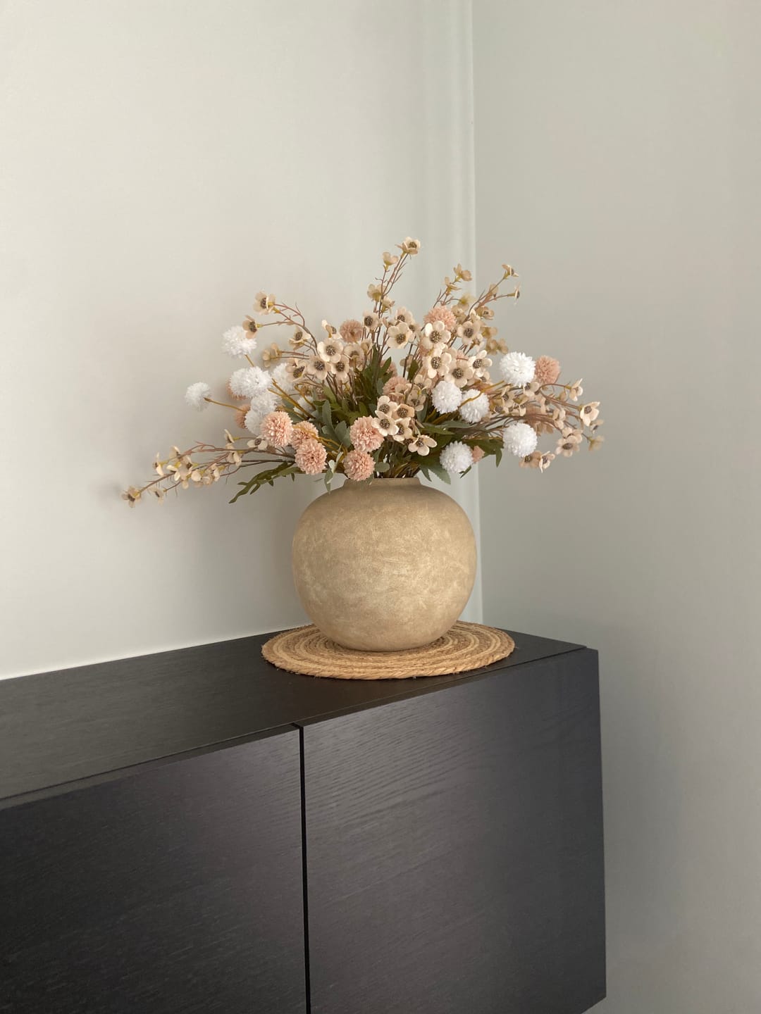 Customer photo review of Wax Arrangement - Beige mix
