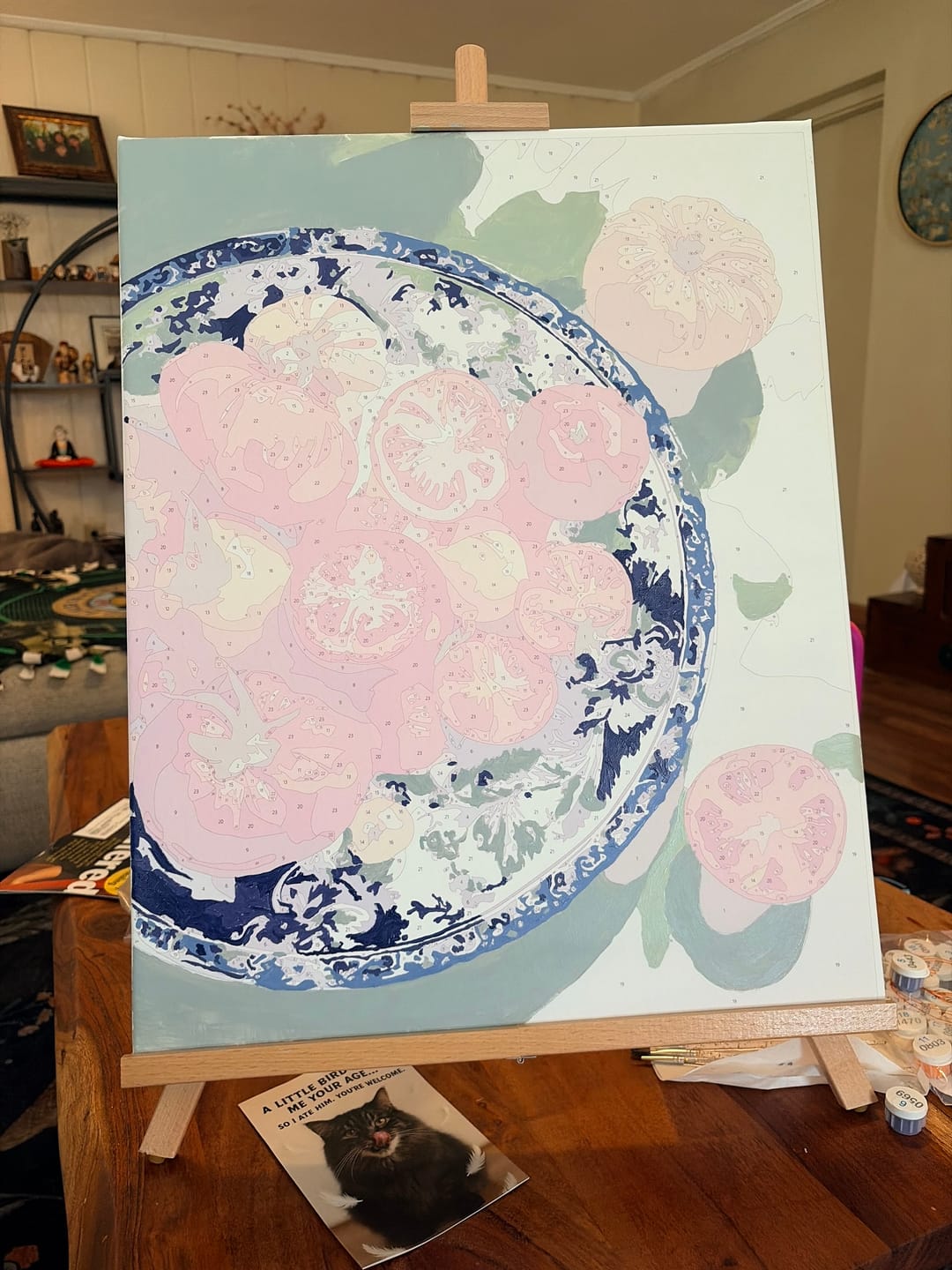 Customer photo review of Summer Plate | Paint by Number