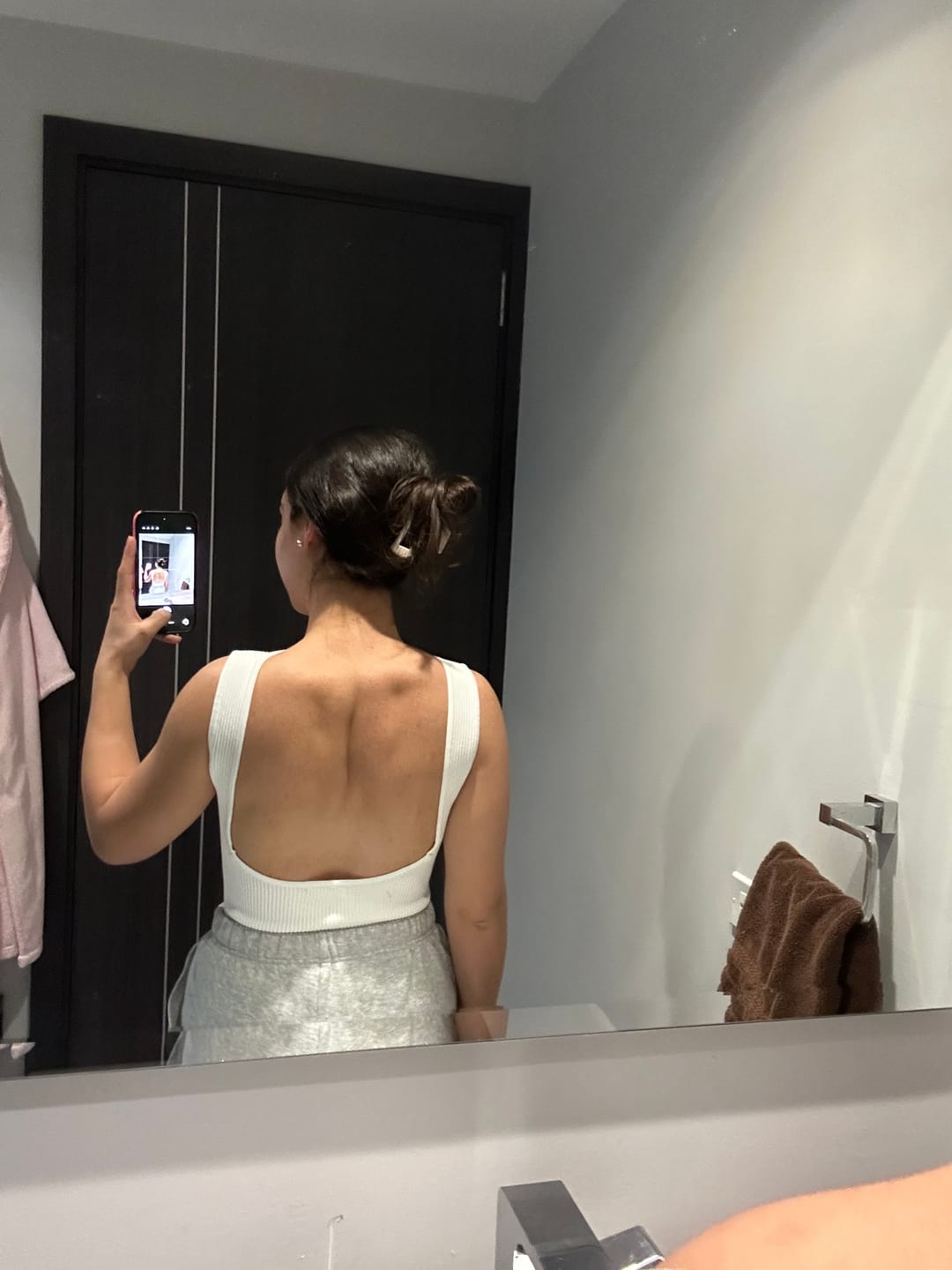 Customer photo review of Top Sin Espalda Sculpt Knit