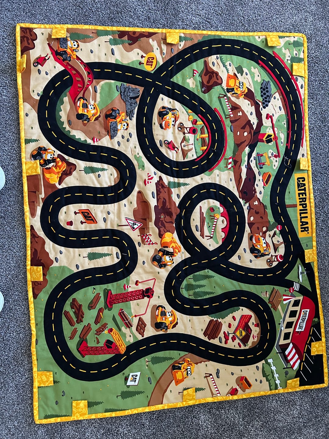 Customer photo review of Caterpillar® Buildin' Crew Fabric Collection - Canvas Panel