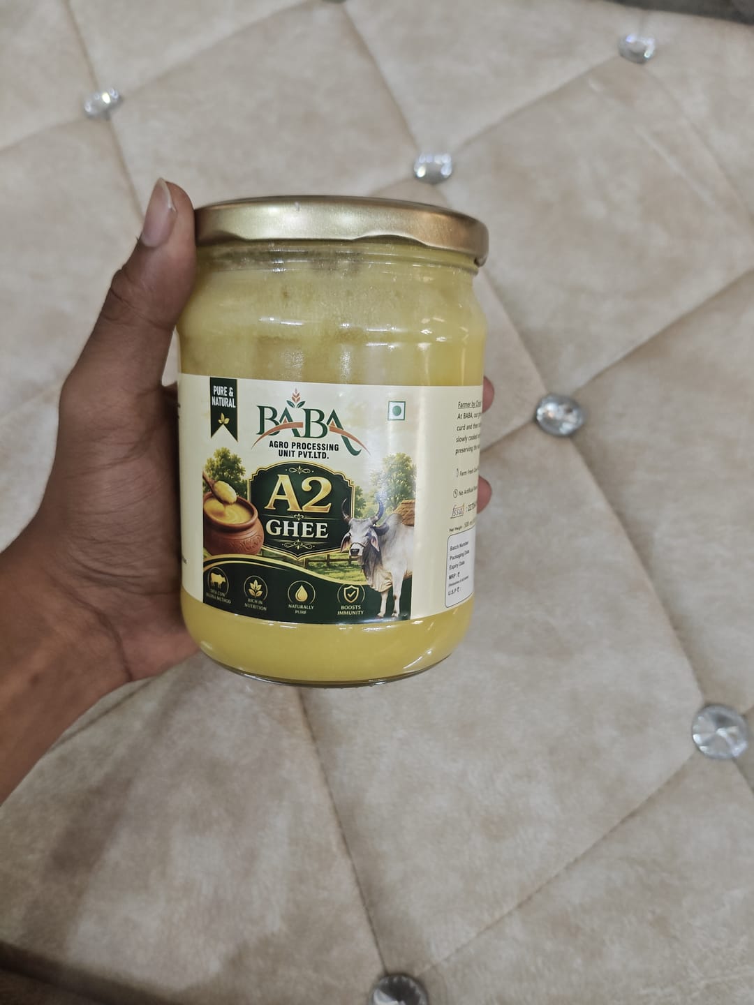 Customer photo review of BABA Sudh A2 Ghee | Pure & Traditional Desi Ghee | Rich Aroma & Taste | Purity Guaranteed I 1000 ML