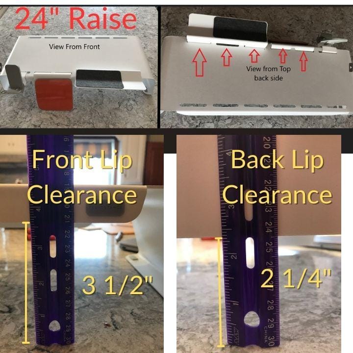 Customer photo review of Raise® Monitor Stand - USA-Made, Lifetime Warranty, Eco-Friendly Desk Shelf