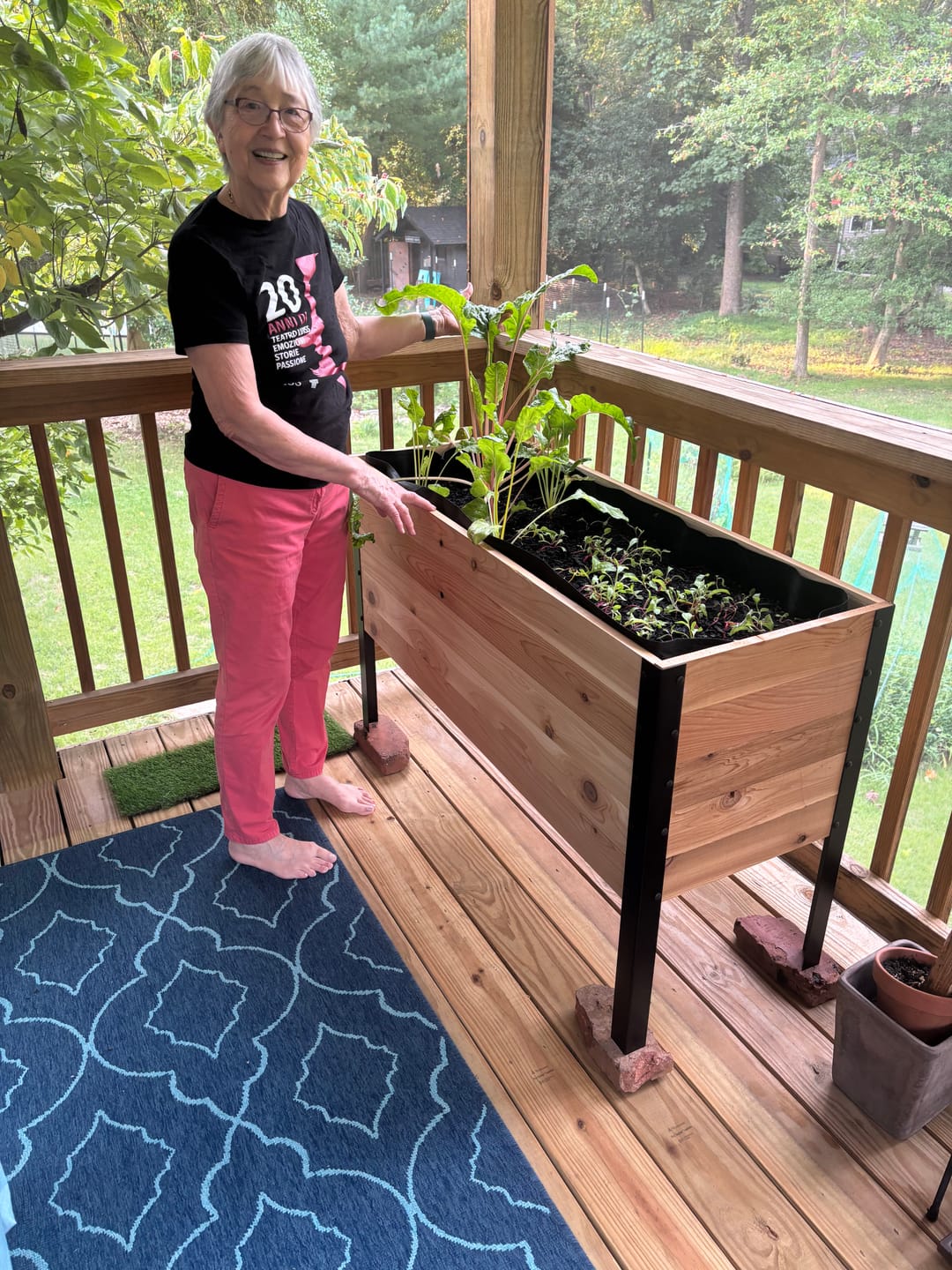 Customer photo review of 18″ x 48″ Deep Root Raised Garden Bed - 30″ TALL / Garden Grade